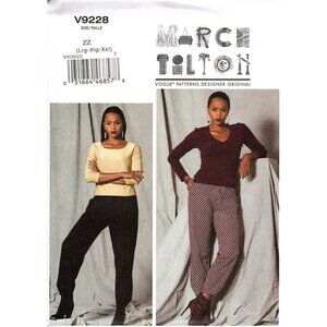 Vogue V9228 Misses L to XXL Marcy Tilton Pants Uncut Sewing Pattern